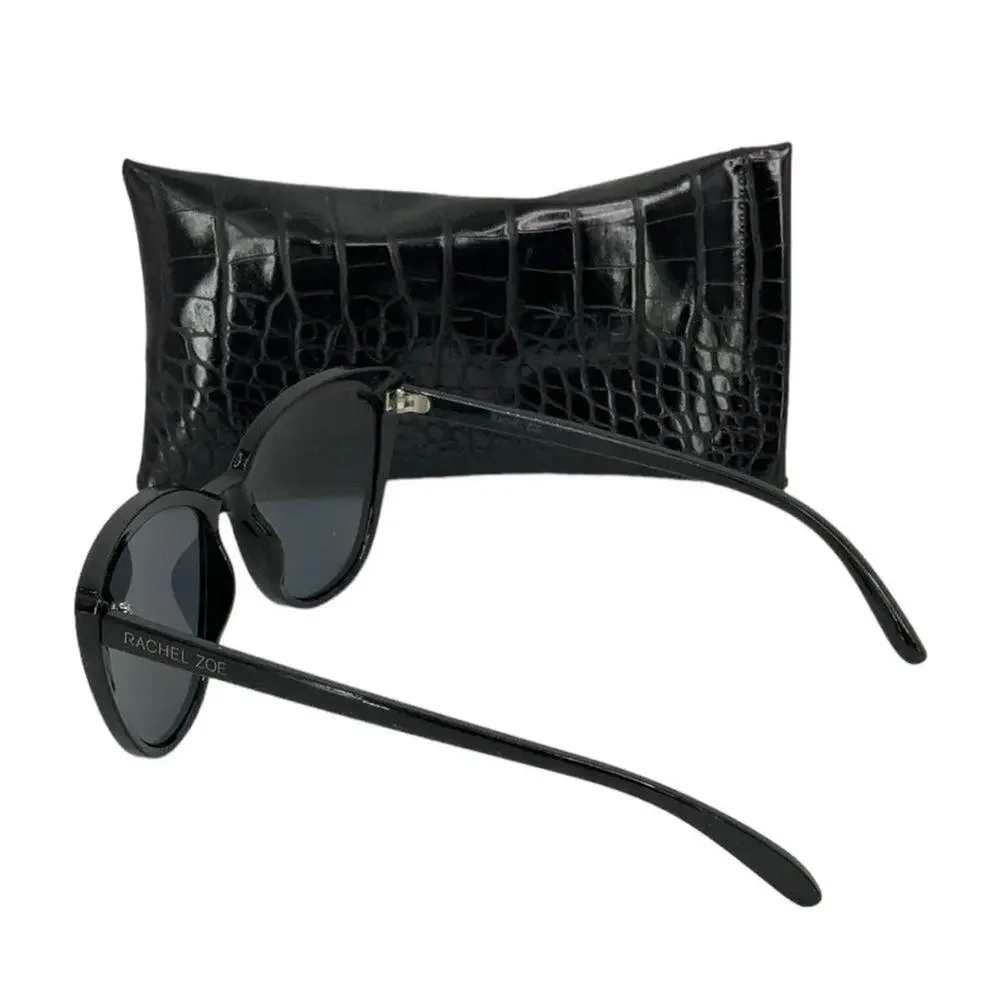 Rachel Zoe Nina Cat Eye Sunglasses Black NWT $98 MSRP